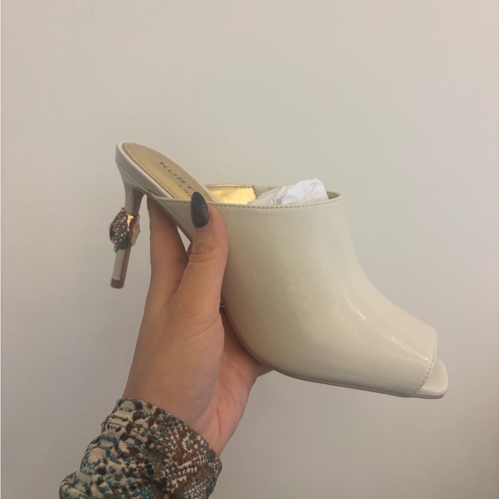 Kurt Geiger heeled mule - color bone